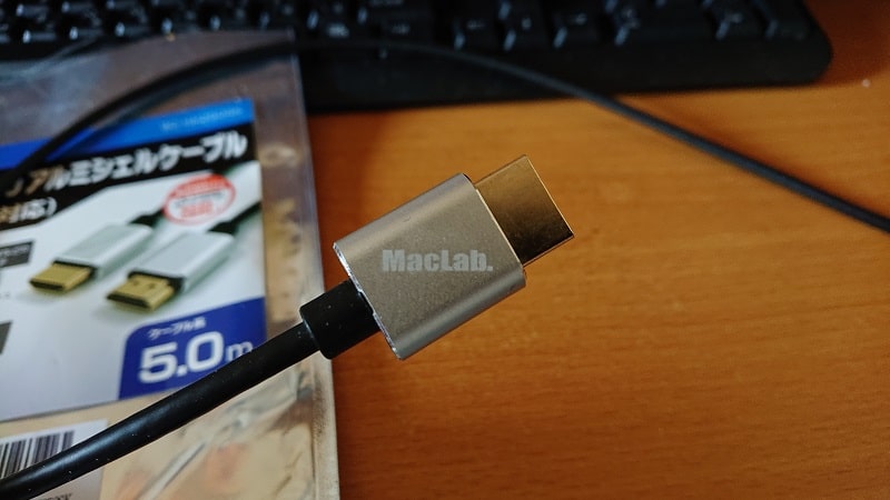 格安即決 MacLab. HDMIケーブル 5m HDMI2.0 4K 60Hz スリム細線タイプ アルミシェル ハイスピード switch スイッチ  PS3 PS4 対応 テレビ L portfolio.dfantini.com.br